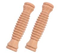VANZACK Rouleau de Massage des Pieds en Bois 2pcs, Masseurs de Pieds Manuels pour Exercices de Yoga, Outil Portatif en Bois pour Soulagement Musculaire et Relaxation du Corps