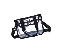 VANZACK Sac à Bandoulière Transparent EVA pour Femme Sac Main Noir été pour Plage Voyage et Sorties