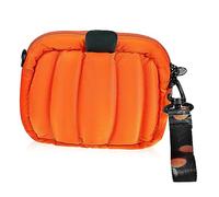 VANZACK Sac Bandoulière Femme Citrouille Toile Oxford Petit Sac Messenger Durable Accessoire Mode pour Shopping et Voyage