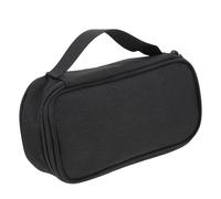 VANZACK Sacoche de Rangement Multifonction Portable Oxford pour Brosse à Dents et Câbles Pochette Légère et Compacte Protection Antichoc avec Fermeture Éclair Souple Noir