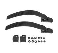 VANZACK Sangle à Boucle pour Patins, 2 Ensembles, Fixation Stable | Plastique Noir, Réglage sans Outil, pour Inline et Glace, Adultes, Remplacement de Sangles Cassées