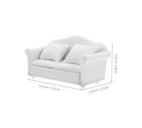 VANZACK Scale Mini House Furniture Tiny Fabric Couch for Doll Living Decor Realistic and Miniature Scene Accessory