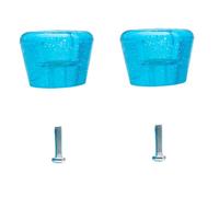 VANZACK Set de Patins à roulettes avec Plaquettes de Frein Professionnelles Transparentes Bleues Frein Antidérapant pour Arrêts Rapides Accessoire de Sécurité Compatible avec Patins à