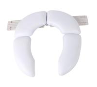 VANZACK Siège de Toilette Pliant pour Garçon et Filles Blanc Portable, Coussin D'apprentissage Propreté en Plastique Léger, Siège D'entraînement Bébé pour Voyage et Sorties, Compact