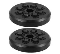 VANZACK Slider de sécurité pour Adulte, Pierre de Frein pour Skateboard et Street Skate, Protection de Patinage Noir, Lot de 2, pour Skater en Street Skating