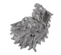 VANZACK Sortie Fontaine Murale Tête de Dragon Pierre Grise Robinet Décoratif Extérieur pour Jardin Fontaine Murale Élégante Ornement de Cour Facile à Installer