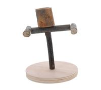VANZACK Stand De De Jeu d'oiseaux avec Tasse d'alimentation pour Perroquets Portable Training Perch Play Stand pour Les Accessoires De Cage À Perruche