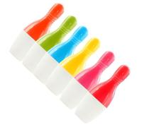 VANZACK Stylos multifonctions amusants 20pcs Stylo Bille Forme de de Bowling Plastique Rétractable Extra-Smooth Writing pour Étudiants Couleur Aléatoire