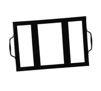 VANZACK Support à Blocs de Sel pour Barbecue en Métal Noir Résistant au Feu, Porte-plaques à Sel Stable pour Gril, Accessoire Cuisson Extérieur pour Grillades et Camping