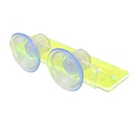 VANZACK Support à Coraux Base de Propagation sous-Marine Support à Ventouses pour Coraux Acrylique 3 Emplacements Trou 10mm Vert Clair pour Aquarium Marin et Bac Récifal
