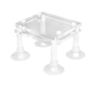 VANZACK Support Antichoc pour Pompe Immergée Aquarium, Support Surélevé en Acrylique Transparent, Coussinet Robuste Anti-Sable pour Pompe à Eau, Accessoire Aquarium Sécurisé et Solide