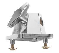 VANZACK Support de Pied de Tom Batterie Robuste en Fer Argenté Fixation Stable et Grosse Capacité de Charge pour Percussionnistes, Accessoires Tom Batterie pour Scène et Studio