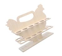 VANZACK Support de Rangement Œufs Bois Pratique avec Compartiments Individuels Organisateur de Cuisine Créatif et Portable Casier Élégant pour Œufs Sécurisés sur Plan de Travail