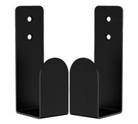 VANZACK Support Mural pour Clavier X2 en Acrylique Noir, Étagère Murale Robuste pour Clavier Mécanique et Pc, Solution Gain de Place pour Bureau et Gaming, Support de Rangement Pratique