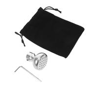 VANZACK Support pour Diapason en Métal Portable avec Étui de Rangement Argenté, Accessoire Stable pour Usage à Domicile Voyage, Comprenant e Serrage