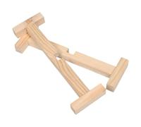 VANZACK Support Stable en Bois pour Meule de Pierre Polyvalente, Base pour Moulin à Farine de Blé pour Plan de Travail à Domicile et Cuisson