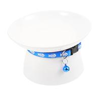 VANZACK Surélevé Céramique pour Chat Ergonomique Noirceur Alimentaire pour Animaux pour Usage