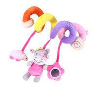 VANZACK Suspendu pour Poussette et Siège Auto Spirale Hochet Multifonction avec Clochette Design Coloré et Doux pour Éveil et Exploration Garçon Fille Garçon Fille