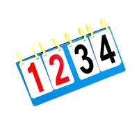 VANZACK Tableau de Score Portable à Chiffres Marqueur de Score Pliable Sportif pour Basketball Tennis de Table Volley-Ball Compteur de Points Pratique et Facile à Lire