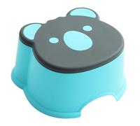 VANZACK Tabouret Multifonction pour Garçon Et Filles Bleu Moyen, Plastique Épais Antidérapant, Marchepied Sûr pour Salle De Bain Et Salon, Petit Siège Pratique pour Usage Quotidien