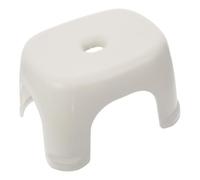 VANZACK Tabouret pour Garçon Fille Plastique Robuste Antidérapant pour Salle de Bain et Chambre Petit Marchepied Polyvalent pour Garçon et Fille Design Élégant Gris Petit Modèle