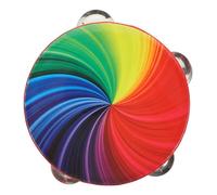 VANZACK Tambourin Arc-ciel Instrument De Percussion à Main Jouet Musical Pour Garçon Fille