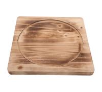 VANZACK Tapis Chauffant pour Barbecue Extérieur en Bois Naturel, Design Rectangulaire Détachable Isolation Thermique, pour Rassemblements en Plein Air