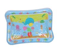 VANZACK Tapis D'eau Gonflable Créatif Pour Bébé Motif Océan, Coussin Sensoriel Stimulant, Pliable Et Léger, Plastique Sûr, Pour Jeux D’éveil Bébé, Taille 50x68 Cm