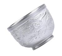 VANZACK Tasse à Thé Chinoise Céramique Argentée Décorative et Adaptée Dégustation de Thé et Saké Artisanat Raffiné pour Maison et Réception