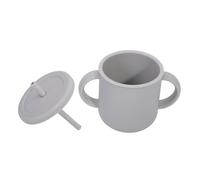 VANZACK Tasse Apprentissage Garçon Fille avec Double Poignée Paille Silicone Antidérapante et Facile à Tenir pour et