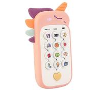 VANZACK Téléphone Jouet Musical pour Bébé Jouet Éducatif en Plastique Sécure Téléphone De Dessin Animé Rose 10 Fonctions Prématuré pour Filles Et Garçons pour Apprentissage Et Divertissement
