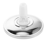 VANZACK Têtes de Balai de Rechange Base Rotative Tête de Serpillère Ronde Plastique Argent Compatibilité Universelle pour Balai Essoreur et Nettoyage Maison
