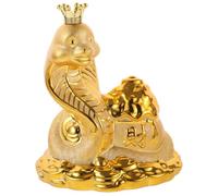 VANZACK Tirelire Céramique Serpent 2025 pour Bureau et Étagère, Décoration Élégante et Fonction Économie D'argenté, Symbole de Prospérité et Chance