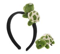 VANZACK Turtle Headband With Hair Clip Set For Halloween Cosplay Adult Turtle Costume Accessory For Party And Festival Use
