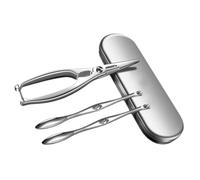 VANZACK Ustensiles de Fruits de Mer Acier Inoxydable Outils pour Manger Crabe avec Pince Antidérapante Réutilisables et Durables Kit Portable pour Homard et Coquillages
