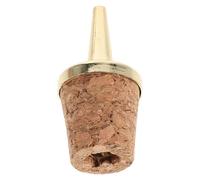 VANZACK Verseur et Bouchon à Vin en Liège Capsule Métallique - Bec Verseur Anti-Goutte pour Bouteilles D’Huile et Spiritueux - Accessoire de Bar Pratique pour Service Précis et