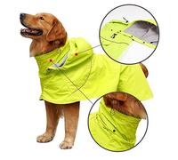 VANZACK Veste de Pluie pour Animaux de Compagnie Chien Veste pour Animaux de Compagnie Toison Manteau Dog Raincoat Imperméable Chiot vêtements de Pluie pour Animaux de Compagnie Yellow