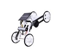 VANZACK Voiture Solaire DIY Quatre Roues Motorisée pour Garçon Fille Éducative de Construction avec Moteur et Panneau Solaire Véhicule Escalade pour Jeu Intérieur et Extérieur