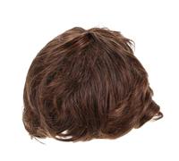 VANZACK Wig Homme Court Marron Synthétique Naturel Perruque Légère et Confortable pour Usage Quotidien Professionnel et Événements Sociaux