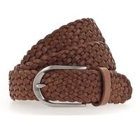 Vanzetti Braided Women's Leather Belt W80 Mid Brown