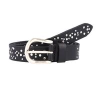 Vanzetti Ceinture à rivets Cuir 75 cm noir