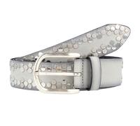 VANZETTI Ceinture gris clair / argent, Taille 75