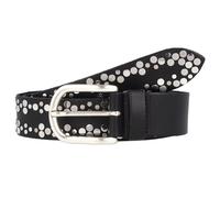Vanzetti Ceinture à rivets en cuir 75 cm noir