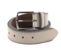 Vanzetti Ceinture beige en cuir pour femme et homme - 35mm Leather Belt Taupe 183876 95 cm