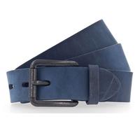 Vanzetti Ceinture bleu foncé en cuir pour homme - Denim Love 40mm Full Leather Belt Dark Jeans Blue 211306 80 cm