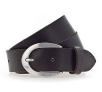 Vanzetti Ceinture brun foncé en cuir pour femme - Neon Booster 30mm Full Leather Belt Dark Brown 211509 90 cm