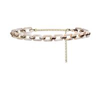 Vanzetti Ceinture crème doré pour femme - Chain Belt Light Gold Shiny 309101 90 cm