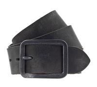 Vanzetti Ceinture Cuir véritable 90 cm noir
