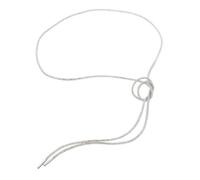 Vanzetti Ceinture de taille argenté pour femme - Cord Belt Silver Shiny 274776 110 cm