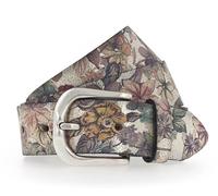 Vanzetti Ceinture doré rouge en cuir pour femme - Animal Scouting 35mm Leather Belt Gold Metallic / Multicolor 105035 95 cm